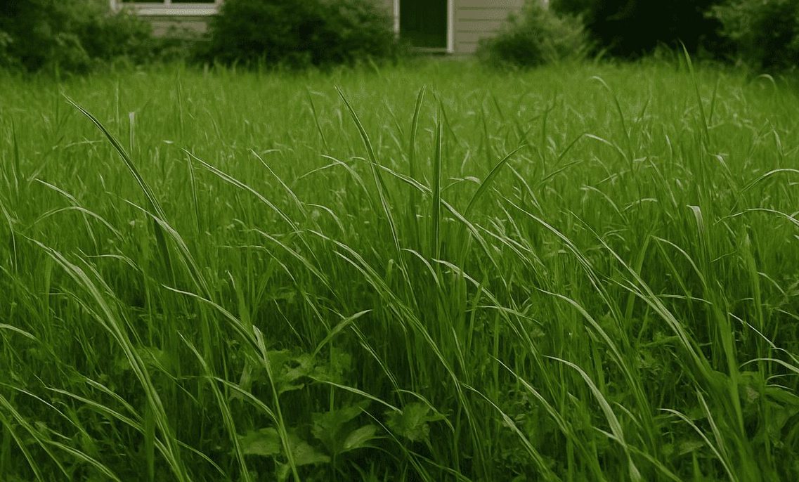 Pristine and well kept green lawn 